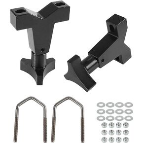YESHMA High-Lift Jack Tube Mount 1-2.5" (Round/Square) Compatible with Tube Bumpers,Bull Bars,Roll Cages and Roof Racks (Black)