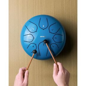 Steel Tongue Drum 6 Inch 8 Notes,Steel Hand Drum,Drum Percussion for Meditation Yoga Musical Education