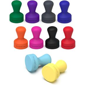 SMART&COOL Silicone Fridge Magnets, Anti Scratch Push Pin Magnets, Refrigerator Magnets, Thumbtack Magnets for Fridge, Dry Erase Board, Whiteboard, Office, Classroom, School (20 Pack, Multi)