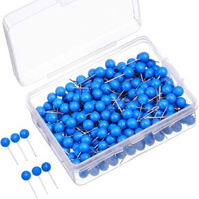 500 Pack Map Push Pins Map Tacks Small Size (White, 1/8 Inch)