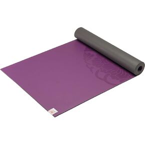 Gaiam Dry-Grip Yoga Mat - 5mm Thick Non-Slip Exercise & Fitness Mat for Standard or Hot Yoga, Pilates and Floor Workouts - Cushioned Support, Non-Slip Coat - 68 x 24 Inches
