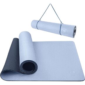 IUGA Yoga Mat Non Slip Anti-tear Yoga Mats Eco Friendly Hot Yoga Mat Thick Workout & Exercise Mat for Yoga, Pilates and Fitness (72"x 24"x 6mm)