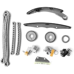 Engine Timing Chain Kit TK3042 TKNI042 TK10670 13091-ZK00A 13085-EA200 13028-ZK01C 13028-ZS00A Compatible with 2005-2015 Nissan Xterra, Frontier, NV1500, NV2500, NV3500 2009-2012 Suzuki Equator