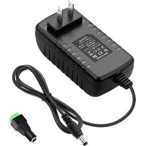 محول إمداد الطاقة ALITOVE 24V 1A DC 100~240V AC إلى DC 24 Volt 24W 1000mA 800mA 650mA 500mA محول 5.5 مم × 2.5 مم 2.1 مم طرف لمضخة مياه بمحرك DC لكاميرا CCTV (عبوة من قطعتين)