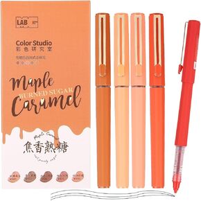 M&G 5 Pcs Liquid Rollerball Pens Ultra Fine Point Pens with Black Ink, 0.5mm Vantage Pens Smooth Writing for Note Taking, Office School Supplies Gifts Student Women Men