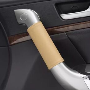 DURASIKO Car Grab Handle Cover,Soft Car Handle Protector,Car Grip Gloves,Premium PU Leather Material,Interior Accessories for Most Cars,2Pcs in Saudi Arabia