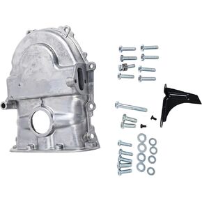 AIVWUMOT Aluminum Timing Cover Compatible with Ford FE Big Block BBF Mercury 360 390 427 428 Satin