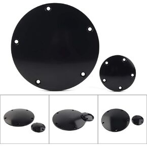 GZYF Motorcycle CNC 5 Holes Derby Cover & Point Cover for Harley Dyna 1999-2017, Softail 1999-UP, Touring FLHT FLHR FLHX FLTR FLHTCUTG 1999-2015, Black