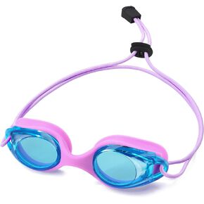 Vvinca Kids Swim Goggles with Bungee Strap No Leaking Anti Fog Toddler Goggles with Quick Adjust Ages 3-14
