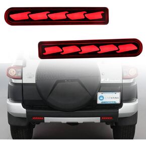 Switchback White/Amber Front LED DRL Headlight as Daytime Running light and Turn Signal Light 2 in 1 Compatible with Toyota FJ Cruiser 2007-2021 Accessories