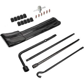 Compatible with Spare Tire Tool Kit with Tire Jack Handle and Wheel Lug Wrench 2005-2021 Toyota Tacoma