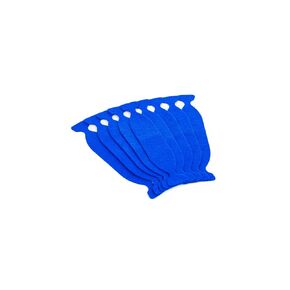 THE WRAP INSTITUTE - Monkey Strips #Cornergame – Premium Felt Buffers; Apply Wrap Film; Soft & Durable, Use Wet or Dry, Replaceable, Ultra-Thin Edge, High Precision on Curves & Edges; Blue (25-Pack)