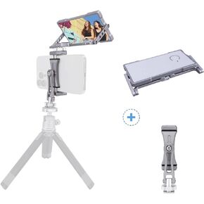 NICEYRIG Smartphone Vlog Selfie Mirror Kit with Tripod Mount Holder for 6.7’’ 6.1’’ iPhone 15 14 13 12 Pro Max, Pro and Android Cellphone Vlog Vlogging Blogging Video Record Photography - 577