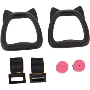 1 Set Children's Gymnastic Rings Swing Gymnastic bar Rings Climbing Gymnastic Rings Kids Gym Equipment Adjustable Gymnastics Rings Hanging Ring Fitness Steel Buckle Delicate