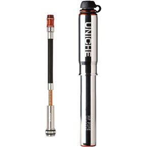 UNICHE Tech HP Mini Bike Pump with Gauge Fits Presta & Schrader - High Pressure 140 PSI- Bicycle Frame Pump for Road Bike, Mounting Bracket Included – Small