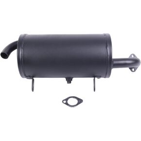 Exhaust Assembly Muffler 18091-0235 18091-0487 11061-0132 Compatible with Kawasaki Mule 600 2X4 610 4X4 SX KAF400