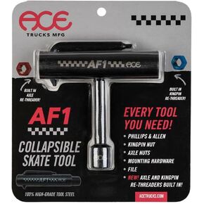 Ace Trucks MFG Ace Trucks AF1 Skate Tool - All in One - Axle/Kingpin Rethreader - Steel
