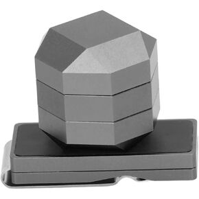 DAUERHAFT Aluminum Cue Chalk Holder Clip Octagon Universal 3 Layers Billiard Pool Cue Chalk Box Holder Billiard Accessories, Billiard Cue Chalk Box, Snooker Practical Tool Accessory(Black)