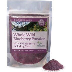 Wild Blueberry Powder -100% Whole Berry, 3oz, Not an Extract, Bilberry, Concentrate Or Juice Powder, Woman-Owned Small Company