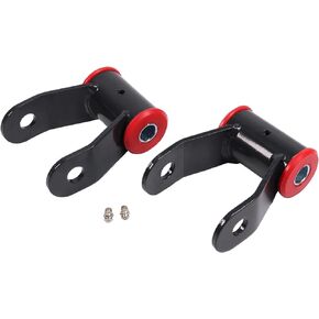 410730 3" Rear Drop Lowering Shackle Kit Suspension Drop Shackles Replacement For Chevy Silverado GMC Sierra 1500HD 2500HD 3500HD 2001-2010 2WD & 4WD