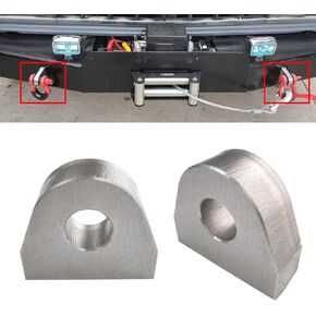 GaeaAuto 1" Thick Steel Weld On Shackle Clevis Mount- 2 Pack