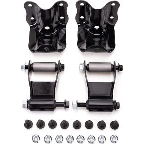 Rear Leaf Spring Shackles & Brackets Repair Kit Set for 1986-2008 Ford Ranger / 1994-2007 Mazda B-Series Pick Up Truck New OEM number# 722-001 722-010