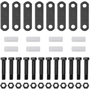 Qagea Trailer Shackle Kit, Trailer Shackles, Tandem Axle Trailer Kit Fit for Double Eye Spring (3,500 lbs-7,200 lbs Axles) （2 Pack） in Saudi Arabia