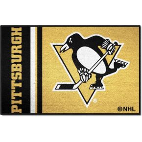 FANMATS 19274 Pittsburgh Penguins Starter Mat Accent Rug - 19in. x 30in. | Sports Fan Home Decor Rug and Tailgating Mat Uniform Design
