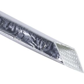 Car Aluminized Sleeving Heat Sheathing Roll - Heat Radiant and Prevent Vapor Lock Heat Shield for Brake Cable/Fuel Line/Spark Plug (1inch(I.D. Wide) - 126'')