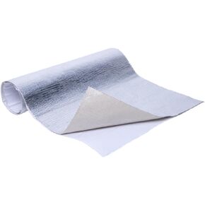 HiwowSport Aluminized Heat Shield Thermal Barrier Adhesive Backed Heat Sleeve (10'' X 24'')