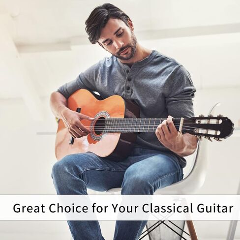 Alice Nylon Classical Guitar String 6 Strings Set with Anti-Rust Coating, Silver Plated, Tie End - Normal Tension (1 Pack) in Saudi Arabia