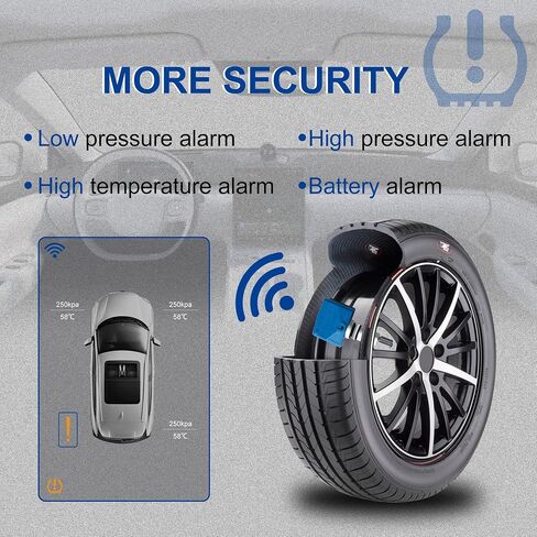 مستشعر TPMS، مستشعر مراقبة ضغط الإطارات 315 ميجا هرتز (TPMS) متوافق مع استبدال نيسان إنفينيتي # 40700-1AA0B 40700-1AA0D (4 عبوات) in Kuwait