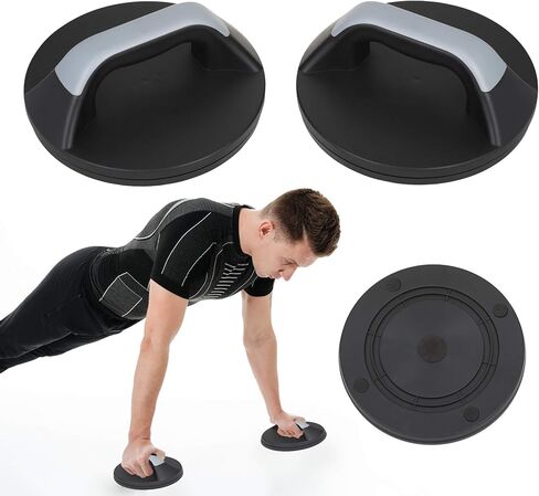 Travigo Latex Resistance Push up Disk Balance Board Set w/pouch No Slip Push Up Bars for Floor Exercise - Perfect Pushups for Men, Women - Strength Training Portable Gym Equipment,LS-01 in Kuwait