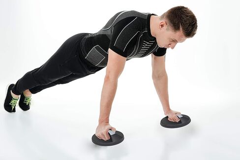 Travigo Latex Resistance Push up Disk Balance Board Set w/pouch No Slip Push Up Bars for Floor Exercise - Perfect Pushups for Men, Women - Strength Training Portable Gym Equipment,LS-01 in Kuwait