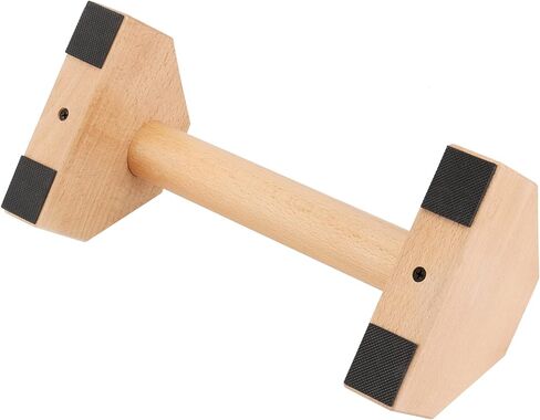 seunmuk 2 جهاز كمبيوتر شخصى 12 بوصة دفع ما يصل الوقوف، القضبان دفع ما يصل الخشب مع قاعدة عدم الانزلاق، قضبان المتوازيات الخشبية ألواح تجريب معدات اللياقة البدنية للرجال النساء تدريب القوة، تمارين رياضية، الجمباز in Kuwait