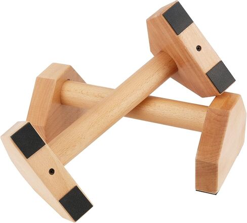 seunmuk 2 جهاز كمبيوتر شخصى 12 بوصة دفع ما يصل الوقوف، القضبان دفع ما يصل الخشب مع قاعدة عدم الانزلاق، قضبان المتوازيات الخشبية ألواح تجريب معدات اللياقة البدنية للرجال النساء تدريب القوة، تمارين رياضية، الجمباز in Kuwait