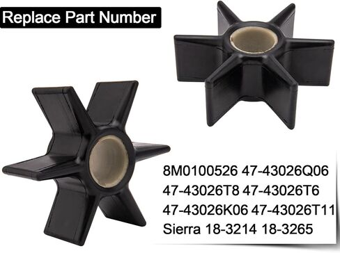 8M0100526 Water Pump Impeller Repair Kit Compatible For Mercury Mariner Outboard 4-Stroke And Mercruiser Alpha One Gen 2 Stern Drive Replaces 47-8M0100526 47-43026Q06 in Saudi Arabia