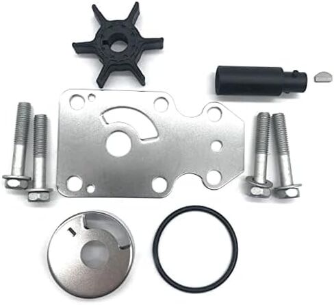 MOTOCEO 68T-W0078-00 Water Pump Impeller Repair Kit For 2001-2020 Yamaha 6HP 8HP 9HP 4-Stroke Outboard Replacement# 68T-W0078-01-00 18-3450 in Saudi Arabia