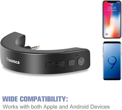 Tranesca Compatible Bluetooth Adapter Receiver for Bose quietcomfort 25 Headphone (Black) in Kuwait