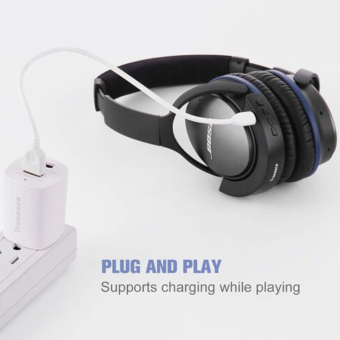 Tranesca Compatible Bluetooth Adapter Receiver for Bose quietcomfort 25 Headphone (Black) in Kuwait