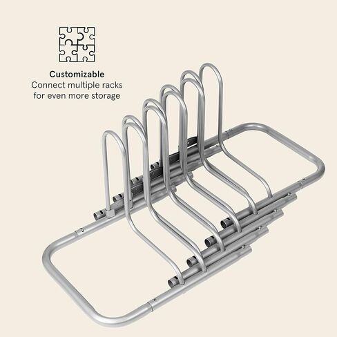 حامل تخزين الدراجة من Retrospec Stash Rack 2 و4 و5 منظم تخزين للدراجات الجبلية، دراجة الطريق، طلاء فولاذي ناعم مقاوم للطقس يناسب العجلات حتى 3 بوصات in Kuwait