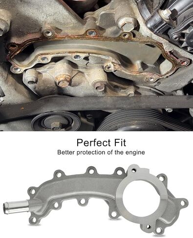 منفذ مياه متقاطع للمحرك مناسب لسيارة Jeep Dodge RAM Chrysler 3.6L V6 2011-2021 استبدل 5184653AF 5184653AD 5184653AE، أنبوب كروس محرك من سبائك الألومنيوم مع حشية in Kuwait