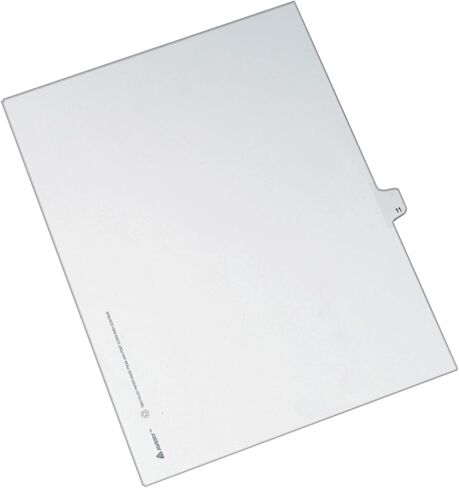 Avery Individual Legal Exhibit Dividers, Allstate Style, 11, Side Tab, 8.5 x 11 inches, Pack of 25 (82209) in Saudi Arabia