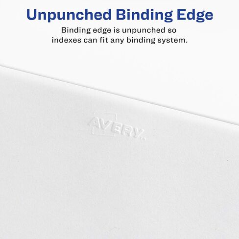 Avery Individual Legal Exhibit Dividers, Allstate Style, 11, Side Tab, 8.5 x 11 inches, Pack of 25 (82209) in Saudi Arabia