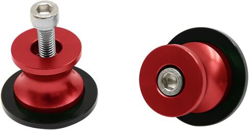 قطعتان من بكرات ذراع متأرجحة للدراجات النارية M8 X1.5، تناسب Kawasaki Z900 Z800 B.M.W S1000/R/RR سوزوكي SV650 V-strom 650 Bandit GSF 600 650 1200 1250 DL650 DL1000 (أسود) in Kuwait