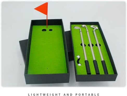 Wekje Golf Pen Gift Set Cool Office Gadgets Desk Accessories,Mini Desktop Golf Gift Golf Ball Club Pen Set for Men Office Colleagues Desk Sports Games in Saudi Arabia
