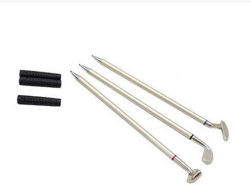 Wekje Golf Pen Gift Set Cool Office Gadgets Desk Accessories,Mini Desktop Golf Gift Golf Ball Club Pen Set for Men Office Colleagues Desk Sports Games in Saudi Arabia
