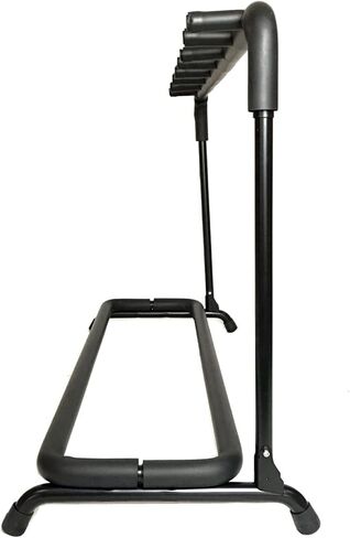 Rosefinch Multi 7 Guitar Stand Rack Floor Stand - Foldable Universal Display Rack - Portable Black Guitar Holder With No Slip Rubber Padding for Acoustic, Electric, Bass Guitar Bag Case（7 Spaces） in Saudi Arabia