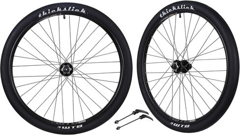 CyclingDeal - Compatible with Shinmano 9/10/11 Speed - 6 Bolts Disc Brake System - Bicycle Bike Wheelset - Novatec Hubs with QRs F100mm/R135mm - WTB ThickSlick Tyres 26" in Kuwait
