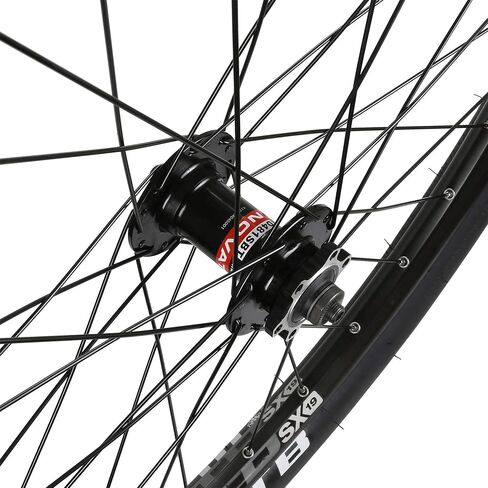 CyclingDeal - Compatible with Shinmano 9/10/11 Speed - 6 Bolts Disc Brake System - Bicycle Bike Wheelset - Novatec Hubs with QRs F100mm/R135mm - WTB ThickSlick Tyres 26" in Kuwait